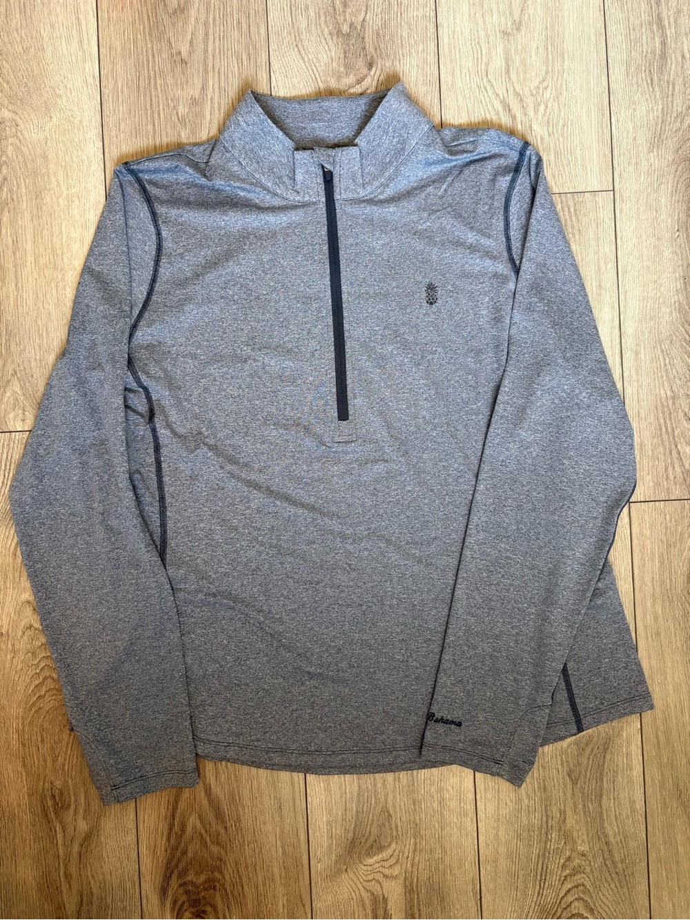 Tommy Bahama IslandZone 1/4 Zip Pullover Women’s XL navy blue/Gray Playa Vista